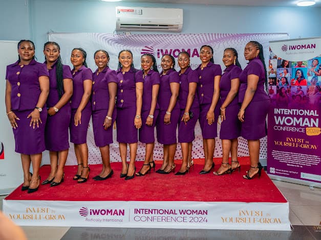 Intentional Woman Conference 2024 — team on stage at the Invest in Yourself. Grow edition